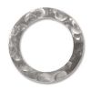 Sterling Silver Bail 21mm, 15mm ID Stamped Circle [1]
