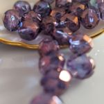 Fire Polished Bead:8mm Amethyst, Luster [25]
