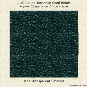 Matsuno 11/0:0023 Emerald, Transparent [28g]