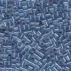 Miyuki 3mm Cube Seed Beads:Medium Blue Metallic Crystal Lined [25g]