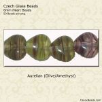Heart Beads 6mm:Aurelian [50]