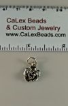 .925 Sterling Silver Charm:3D Rose [ea]