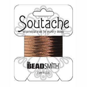Beading Supply:Soutache Bronze Metallic [3 yard card]