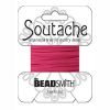 Beading Supply:Soutache Deep Pink [3 yard card]