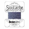 Beading Supply:Soutache Navy/Blue Striped [3 yard card]