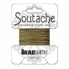 Beading Supply:Soutache Textured Metallic Gold [3 yard card]