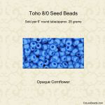 Toho 8/0 #0042BF Cornflower Opq [25g]