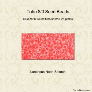 Toho 8/0 #0803 Luminous Neon Salmon [25g]
