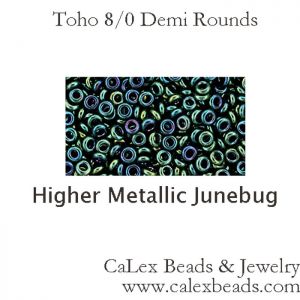 Toho 8/0 Demi Seed Beads:#506 Junebug Higher Metallic [7 g]