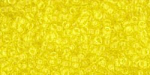 Toho 15/0 Seed Beads:#0012 Transparent Lemon [9g]