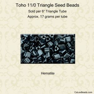 Toho Triangle 11/0:Hematite [17g]