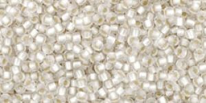Toho 15/0 Seed Beads:#0021F Silver Lined Matte Crystal [9g]