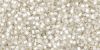 Toho 15/0 Seed Beads:#0021F Silver Lined Matte Crystal [9g]