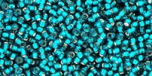 Toho 15/0 Seed Beads:#0027BD Silver Lined Teal [9g]