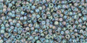 Toho 15/0 Seed Beads:#0176 Transparent AB Black Diamond [9g]