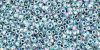 Toho 15/0 Seed Beads:#0773 Inside Color AB Crystal/Montana Blue Lined [9g]