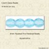 Aquamarine, Fire Polished