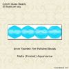 6mm Fire Polished Beads, Matte