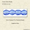 Sapphire, Fire Polished