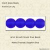 6mm Druk Beads, Matte