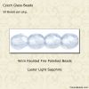 Light Sapphire, Fire Polished