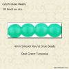 Turquoise, Pressed Glass