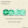 Green, Pressed Glass