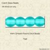 Teal, Pressed Glass
