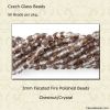 3mm Fire Polished Beads, Two Tone