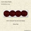 Ruby, Pressed Glass