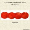 Hyacinth, Fire Polished