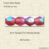 Fuchsia, Fire Polished