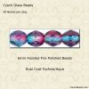 6mm Fire Polished Beads, Two Tone