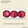 8mm Druk Beads, Two Tone