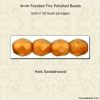 Orange, Fire Polished