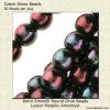 6mm Druk Beads, Metallic