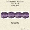 Tanzanite, Fire Polished