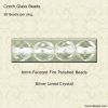 6mm Fire Polished Beads, Lined