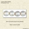 6mm Druk Beads, Lined