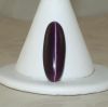 Cabochon, 8x22mm Oval:Cat's Eye Purple