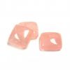 Cabochon, 12mm Square:Rose Quartz