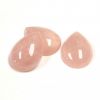 Cabochon, 18x13mm Pear:Rose Quartz