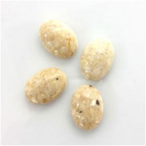 Cabochon, 14x10mm Oval:Riverstone