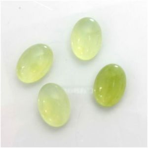Cabochon, 14x10mm Oval:Jade Light Green
