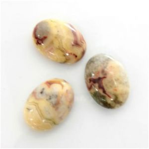 Cabochon, 18x13mm Oval:Mexican Crazy Lace