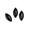 Cabochon, 15x7mm Navette:Onyx