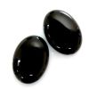 Cabochon, 25x18mm Oval:Onyx