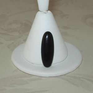 Cabochon, 8x22mm Oval:Onyx