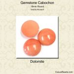 Cabochon, 18mm Round:Dolomite [ea]