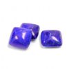 Cabochon, 12mm Square:Howlite Dyed Lapis